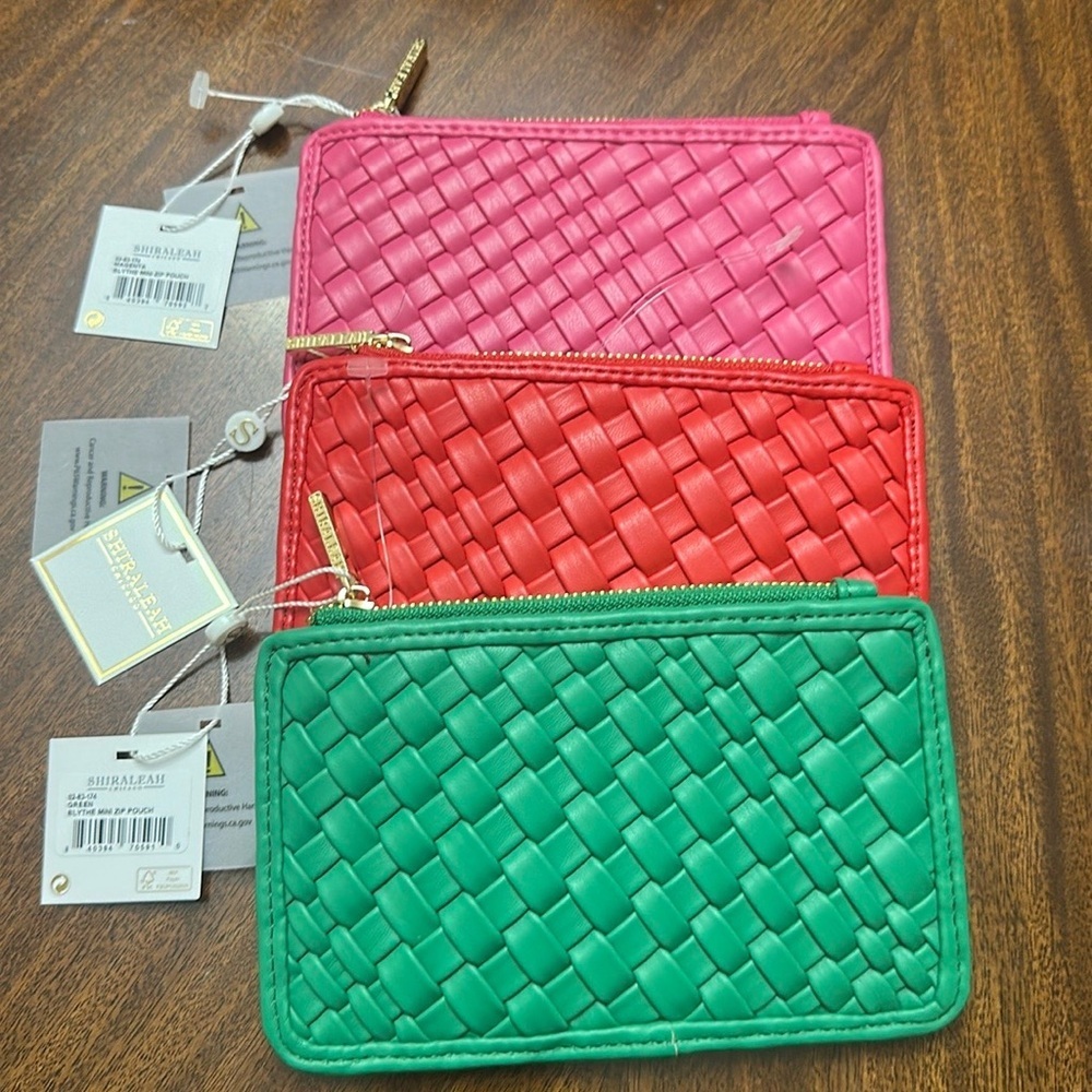 Shiraleah - Blythe mini zip Pouch (silver)
